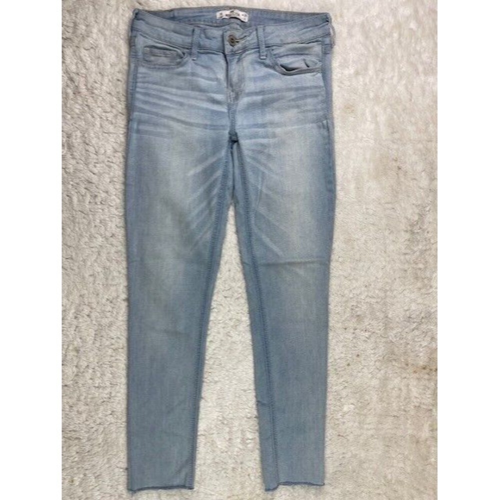 Hollister Size 3 Womens Jeans Stretch Light Wash Skinny Low Rise